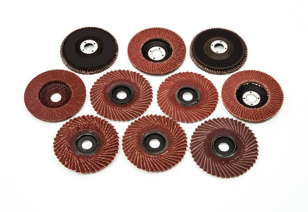 Industrial polishing and grinding wheels set
