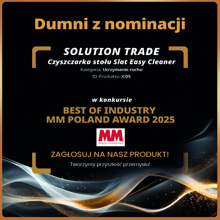 Slat Easy Cleaner – nominacja Best of Industry 2025 | Solution Trade