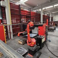 Wykrawarka używana Amada AC-2510 NT z pełną automatyzacją na sprzedaż ST 09